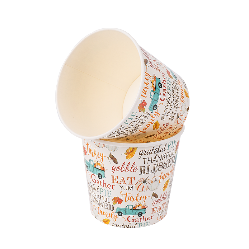 Coppe per gelato in carta biodegradabile usa e getta da 32 once
